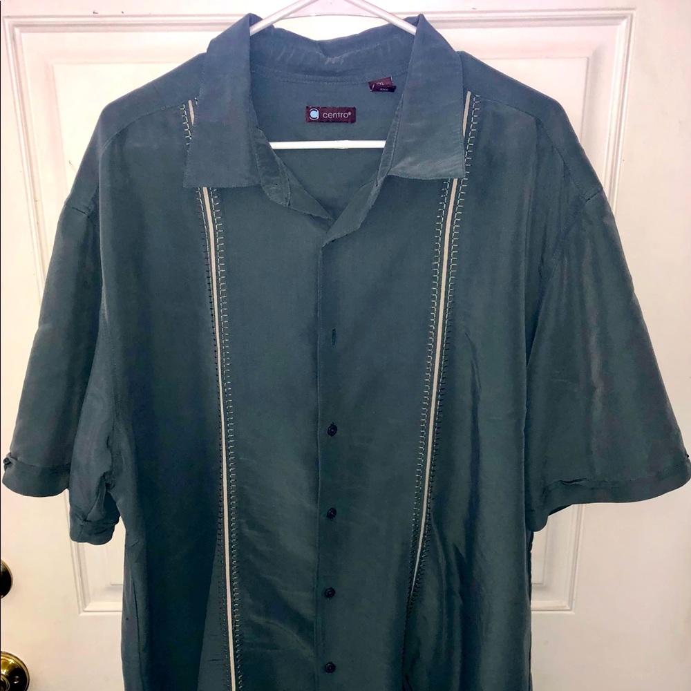 Centro Men’s Casual Button Down Shirt